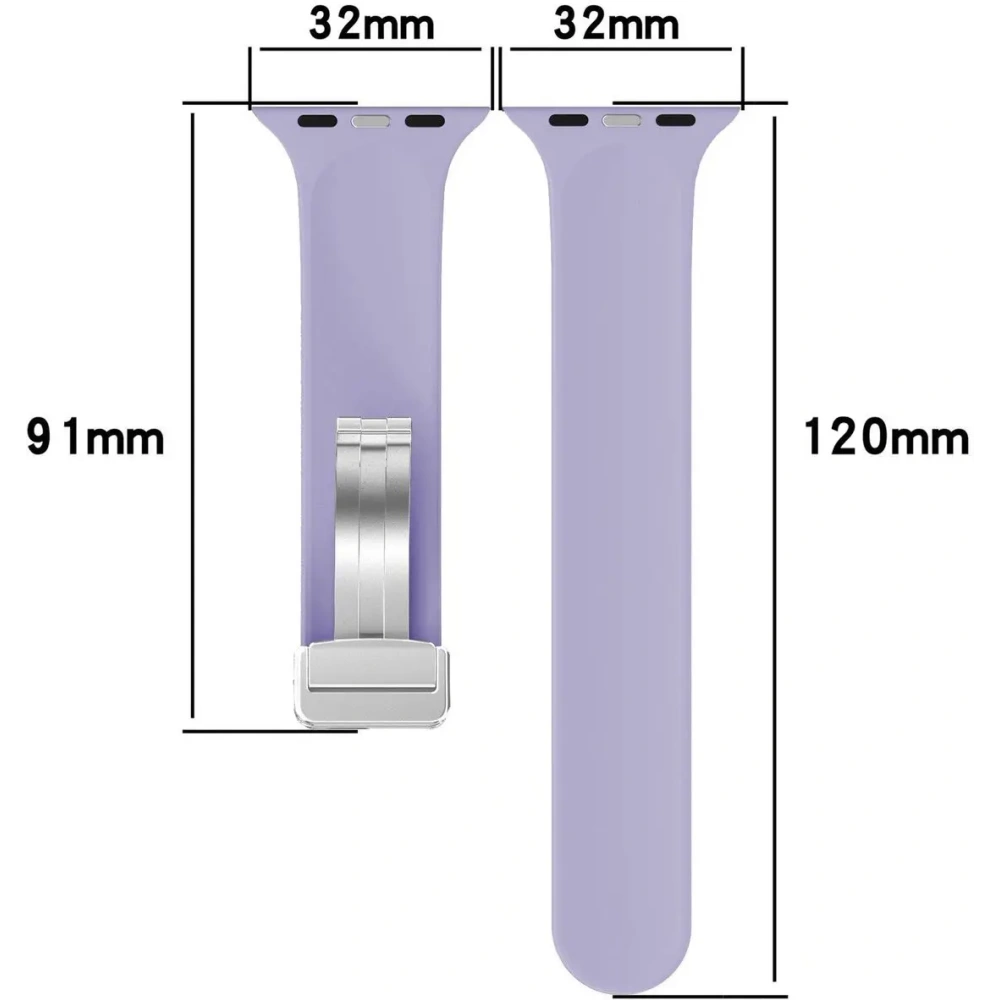Hurtownia GSM - Silikonový pás Bison Strap Watch Silicone do Apple Watch 38/40/41/42 mm levandulový - BIZ6177 - {ean13} - Hurt