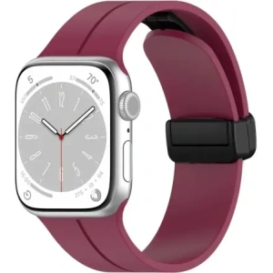 Hurtownia GSM - Bizon Strap Watch Silicone Apple Watch 38/40/41/42 mm burgundă - BIZ6178 - {ean13} - Hurt