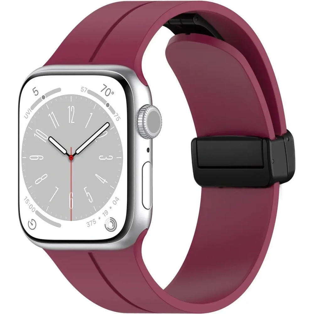 Hurtownia GSM - Bizon Strap Watch Silicone Apple Watch 38/40/41/42 mm bordó - BIZ6178 - {ean13} - Hurt