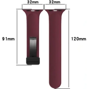 Hurtownia GSM - Bizon Strap Watch Silicone Apple Watch 38/40/41/42 mm bordó - BIZ6178 - {ean13} - Hurt