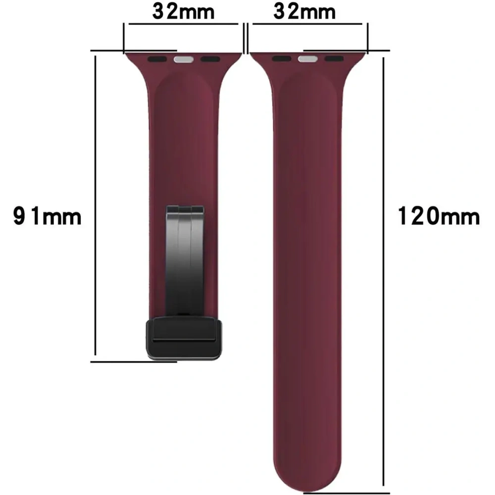 Wholesale Bizon Strap Watch Silicone Apple Watch 38/40/41/42 mm burgundy - BIZ6178 - {ean13} - Hurt