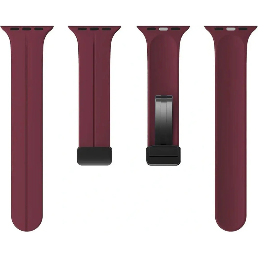 Hurtownia GSM - Bizon Strap Watch Silicone Apple Watch 38/40/41/42 mm burgundă - BIZ6178 - {ean13} - Hurt