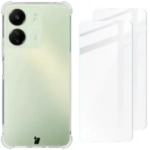 Hurtownia GSM - Bizon Case Clear Pack carcasă + 2x sticlă de protecție Xiaomi Redmi 4G clar - BIZ6179 - {ean13} - Hurt