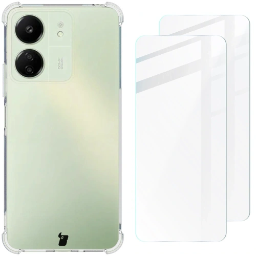 Etui + 2x szkło na ekran Bizon Case Clear Pack do Xiaomi Redmi 4G przezroczyste