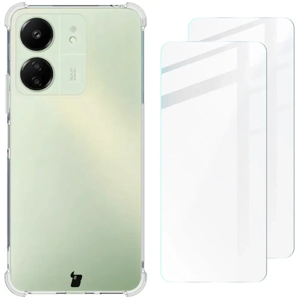 Hurtownia GSM - Bizon Case Clear Pack carcasă + 2x sticlă de protecție Xiaomi Redmi 4G clar - BIZ6179 - {ean13} - Hurt