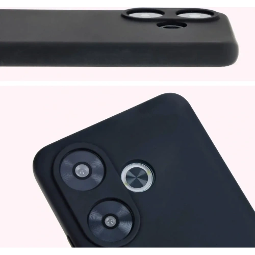 Silikonowe etui Bizon Soft Case do Xiaomi Poco F6 czarne