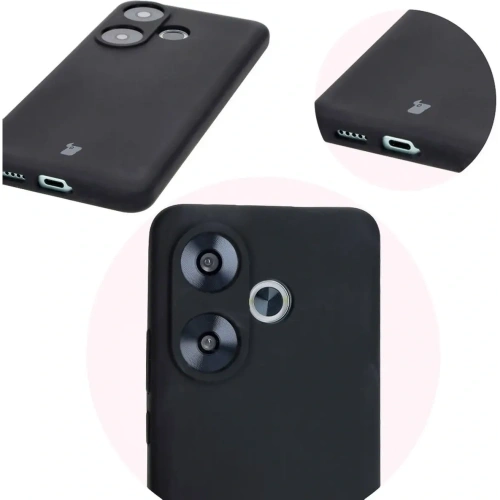 Silikonowe etui Bizon Soft Case do Xiaomi Poco F6 czarne