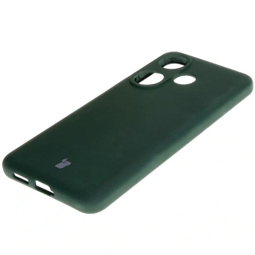 Silikonowe etui Bizon Soft Case do Xiaomi Poco F6 ciemnozielone