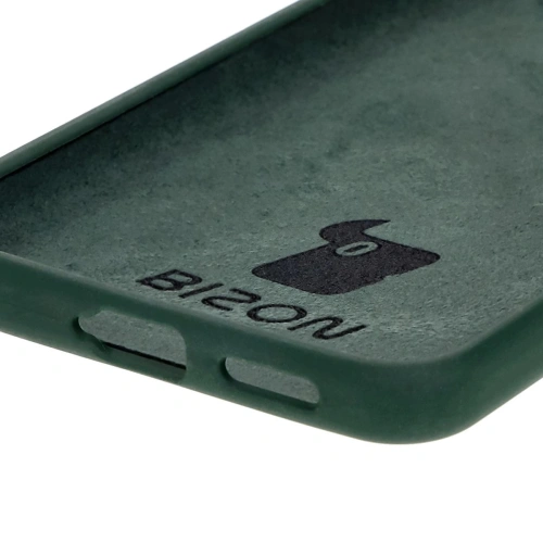 Silikonowe etui Bizon Soft Case do Xiaomi Poco F6 ciemnozielone