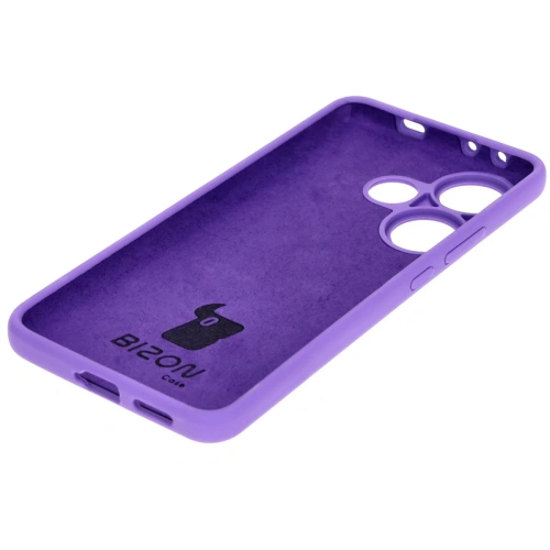 Silikonowe etui Bizon Soft Case do Xiaomi Poco F6 fioletowe
