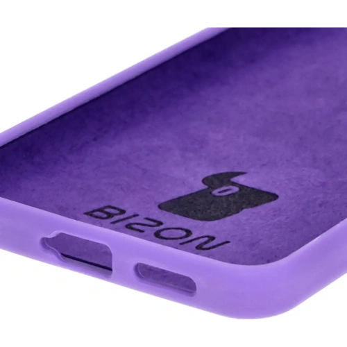 Silikonowe etui Bizon Soft Case do Xiaomi Poco F6 fioletowe