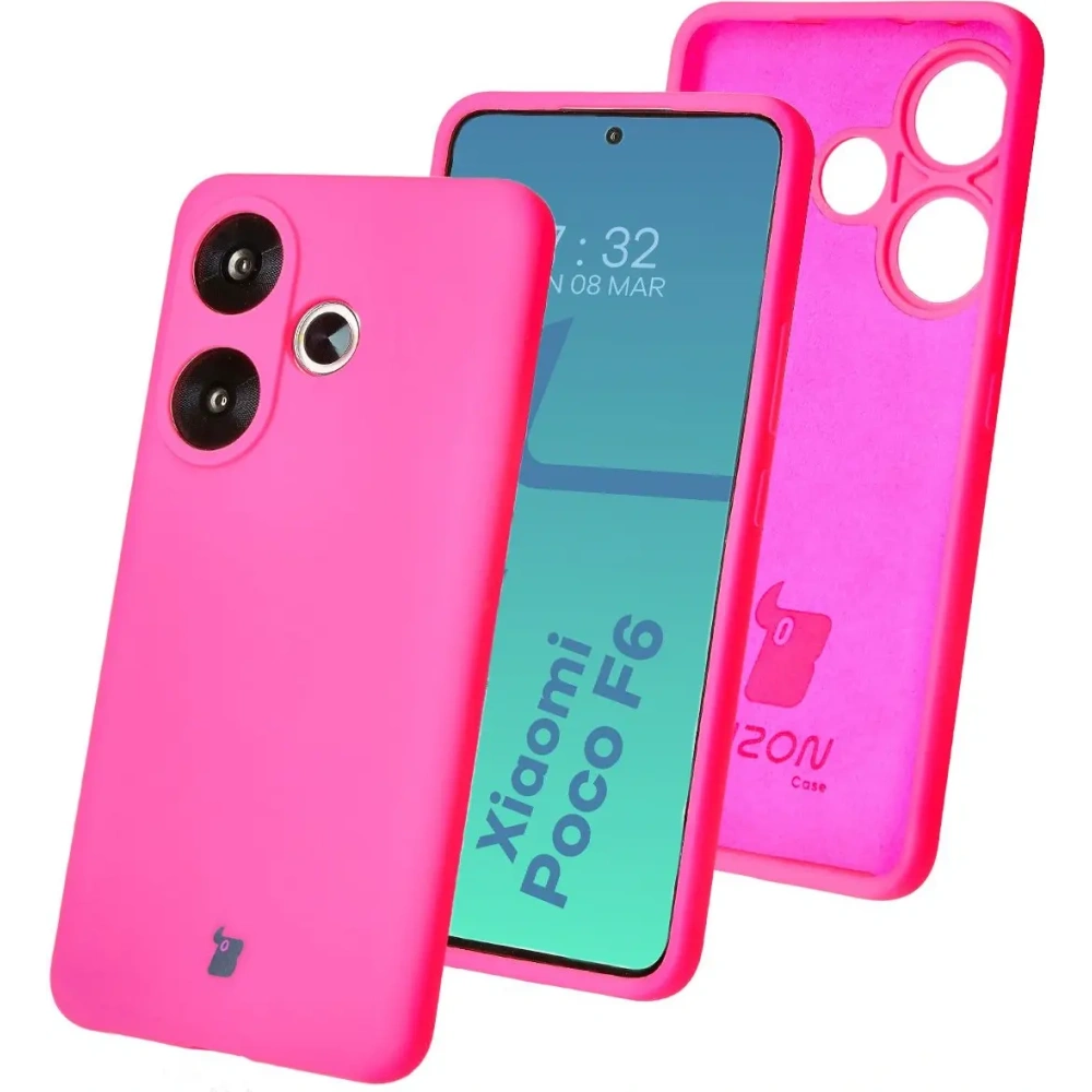 Hurtownia GSM - Bizon Soft Case Xiaomi Poco F6 neon pink - BIZ6183 - {ean13} - Hurt