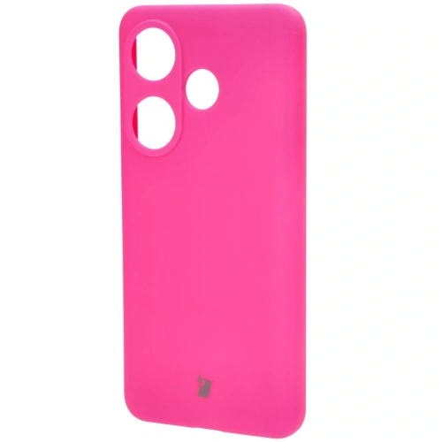 Silikonowe etui Bizon Soft Case do Xiaomi Poco F6 neonowo-różowe