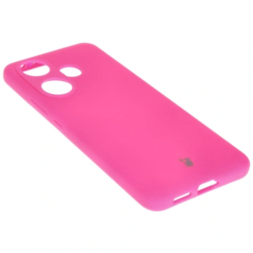 Silikonowe etui Bizon Soft Case do Xiaomi Poco F6 neonowo-różowe