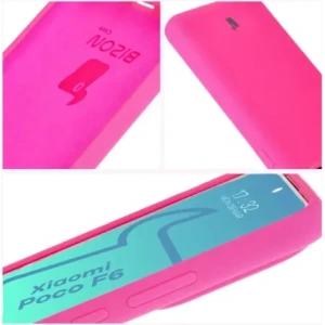 Hurtownia GSM - Bizon Soft Case Xiaomi Poco F6 neon rózsaszín - BIZ6183 - {ean13} - Hurt