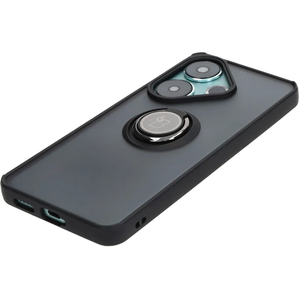 Hurtownia GSM - Bizon Case Hybrid Ring Xiaomi Poco F6 rauchig mit einem schwarzen Rahmen - BIZ6184 - {ean13} - Hurt