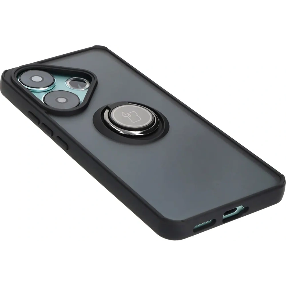 Hurtownia GSM - Bizon Case Hybrid Ring Xiaomi Poco F6 rauchig mit einem schwarzen Rahmen - BIZ6184 - {ean13} - Hurt