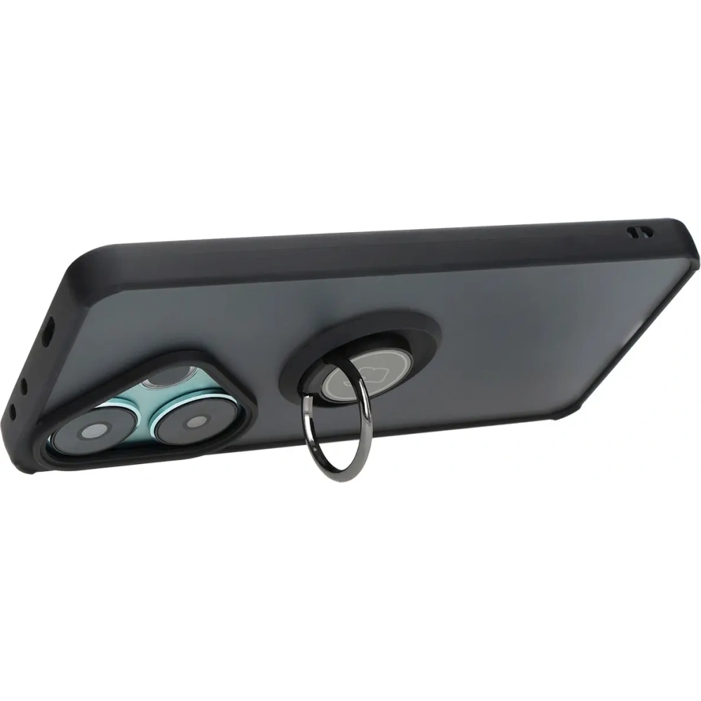 Hurtownia GSM - Bizon Case Hybrid Ring Xiaomi Poco F6 rauchig mit einem schwarzen Rahmen - BIZ6184 - {ean13} - Hurt