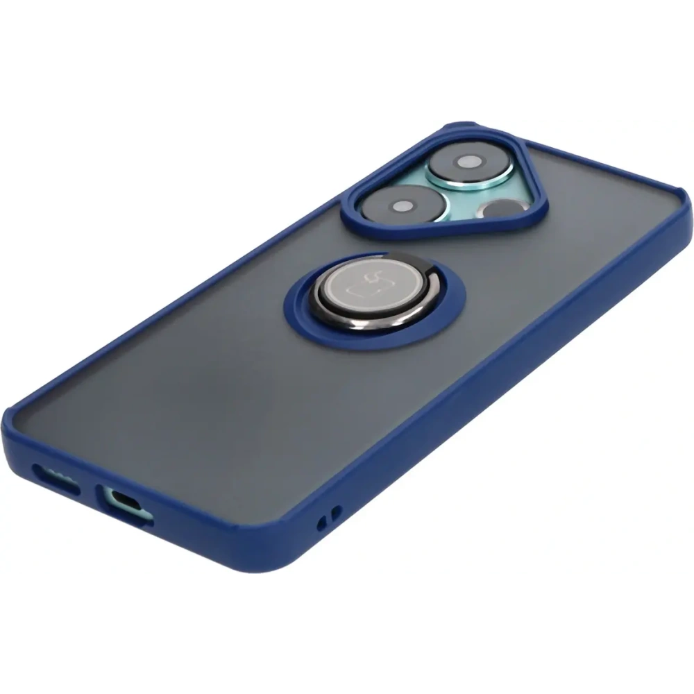 Hurtownia GSM - Bizon Case Hybrid Gyűrű Xiaomi Poco F6 füstös navy kék kerettel - BIZ6185 - {ean13} - Hurt