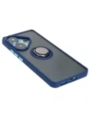 Hurtownia GSM - Bizon Case Hybrid Ring Xiaomi Poco F6 fumuriu cu un cadru albastru închis - BIZ6185 - {ean13} - Hurt