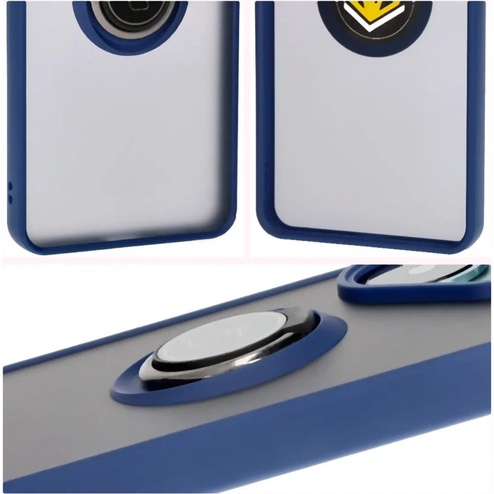 Hurtownia GSM - Bizon Case Hybrid Gyűrű Xiaomi Poco F6 füstös navy kék kerettel - BIZ6185 - {ean13} - Hurt