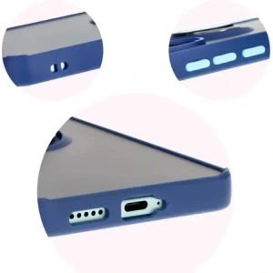 Hurtownia GSM - Bizon Case Hybrid Gyűrű Xiaomi Poco F6 füstös navy kék kerettel - BIZ6185 - {ean13} - Hurt