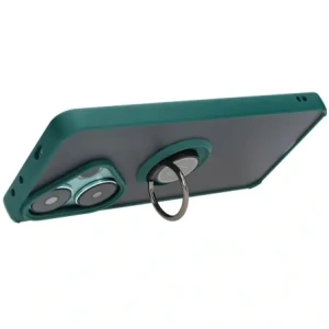 Wholesale Bizon Case Hybrid Ring Xiaomi Poco F6 smoky with a dark green frame - BIZ6186 - {ean13} - Hurt