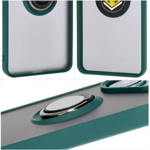 Wholesale Bizon Case Hybrid Ring Xiaomi Poco F6 smoky with a dark green frame - BIZ6186 - {ean13} - Hurt