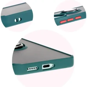 Wholesale Bizon Case Hybrid Ring Xiaomi Poco F6 smoky with a dark green frame - BIZ6186 - {ean13} - Hurt