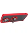 Hurtownia GSM - Caz Bizon Hybrid Ring Xiaomi Poco F6 fumuriu cu un cadru roșu - BIZ6187 - {ean13} - Hurt