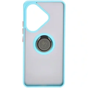 Hurtownia GSM - Bizon Case Hybrid Ring Xiaomi Poco F6 smoky cu un cadru bleu deschis - BIZ6188 - {ean13} - Hurt