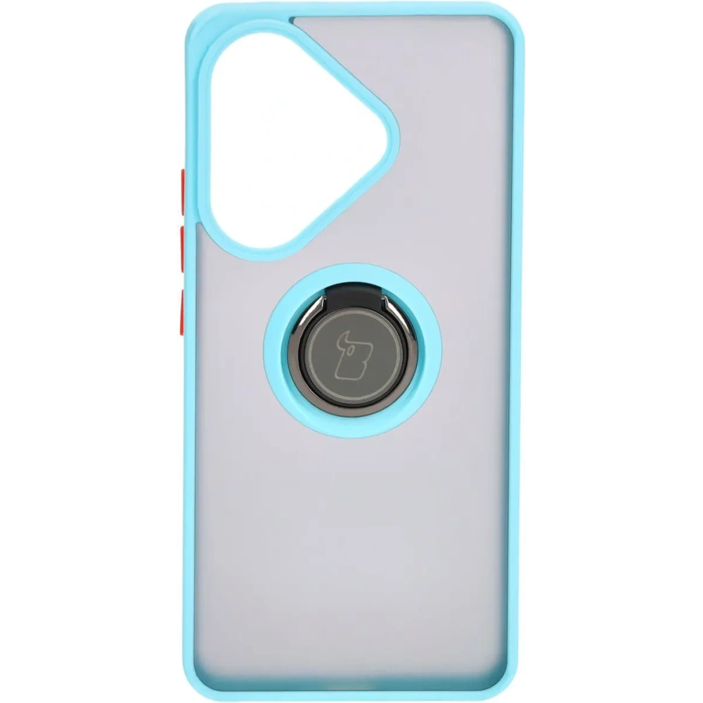 Hurtownia GSM - Bizon Case Hybrid Ring Xiaomi Poco F6 füstös, világoskék kerettel - BIZ6188 - {ean13} - Hurt