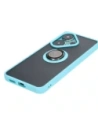 Hurtownia GSM - Bizon Case Hybrid Ring Xiaomi Poco F6 füstös, világoskék kerettel - BIZ6188 - {ean13} - Hurt
