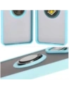 Hurtownia GSM - Bizon Case Hybrid Ring Xiaomi Poco F6 füstös, világoskék kerettel - BIZ6188 - {ean13} - Hurt