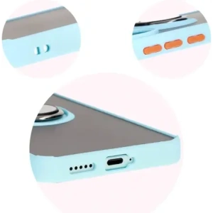 Hurtownia GSM - Bizon Case Hybrid Ring Xiaomi Poco F6 füstös, világoskék kerettel - BIZ6188 - {ean13} - Hurt