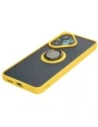 Hurtownia GSM - Bizon Case Hybrid Ring Xiaomi Poco F6 smoky cu un cadru galben - BIZ6189 - {ean13} - Hurt