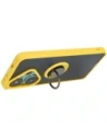 Wholesale Bizon Case Hybrid Ring Xiaomi Poco F6 smoky with a yellow frame - BIZ6189 - {ean13} - Hurt