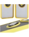 Hurtownia GSM - Bizon Case Hybrid Ring Xiaomi Poco F6 smoky cu un cadru galben - BIZ6189 - {ean13} - Hurt
