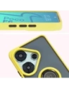 Hurtownia GSM - Bizon Case Hybrid Ring Xiaomi Poco F6 smoky cu un cadru galben - BIZ6189 - {ean13} - Hurt