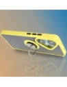 Wholesale Bizon Case Hybrid Ring Xiaomi Poco F6 smoky with a yellow frame - BIZ6189 - {ean13} - Hurt