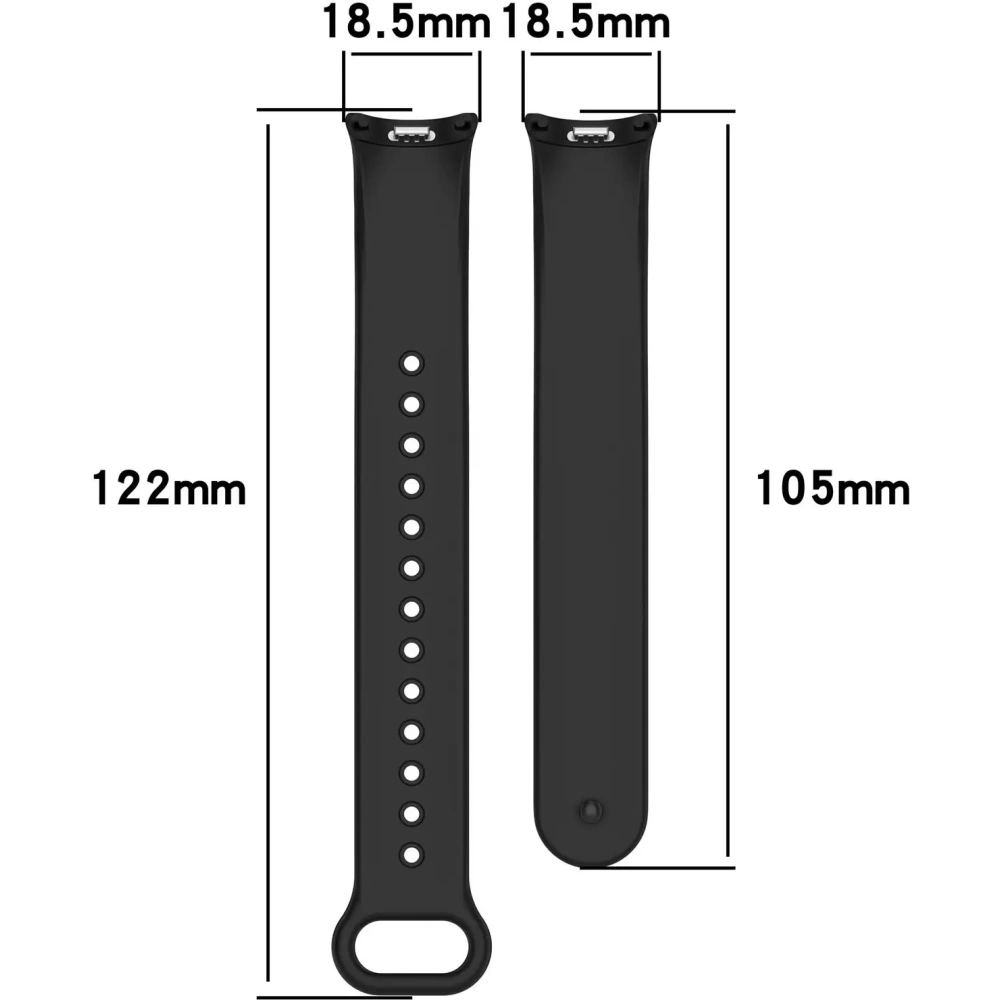 Hurtownia GSM - Bizon Strap Watch Silicone Xiaomi Smart Band 9 / 9 NFC / 8 negru - BIZ6190 - {ean13} - Hurt