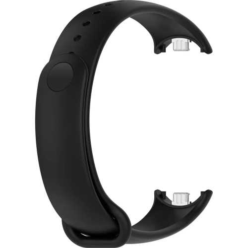 Silikonowy pasek Bizon Strap Watch Silicone do Xiaomi Smart Band 9 / 9 NFC / 8 czarny