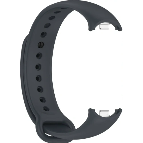 Silikonowy pasek Bizon Strap Watch Silicone do Xiaomi Smart Band 9 / 9 NFC / 8 ciemnoszary