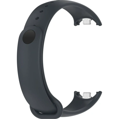 Silikonowy pasek Bizon Strap Watch Silicone do Xiaomi Smart Band 9 / 9 NFC / 8 ciemnoszary