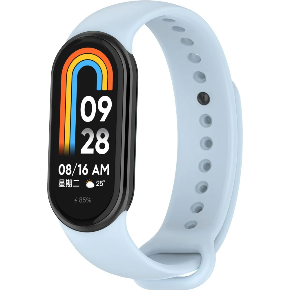 Hurtownia GSM - Bizon Szíj Óra Szilikon Xiaomi Okos Karszalag 9 / 9 NFC / 8 világoskék - BIZ6193 - {ean13} - Hurt