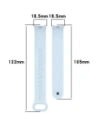 Hurtownia GSM - Silikonový pásek Bizon Strap Watch Silicone do Xiaomi Smart Band 9 / 9 NFC / 8 jasně modrý - BIZ6193 - {ean13} - Hurt
