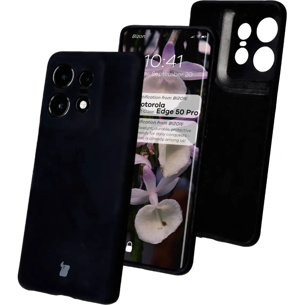 Hurtownia GSM - Silikonowe etui Bizon Soft Case do Motorola Edge 50 Pro czarne - BIZ6198 - {ean13} - Hurt