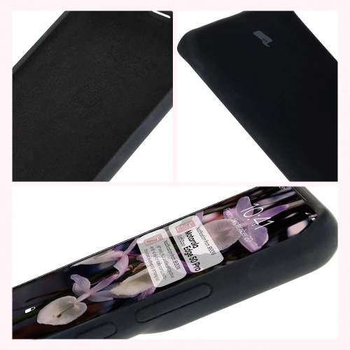 Silikonowe etui Bizon Soft Case do Motorola Edge 50 Pro czarne