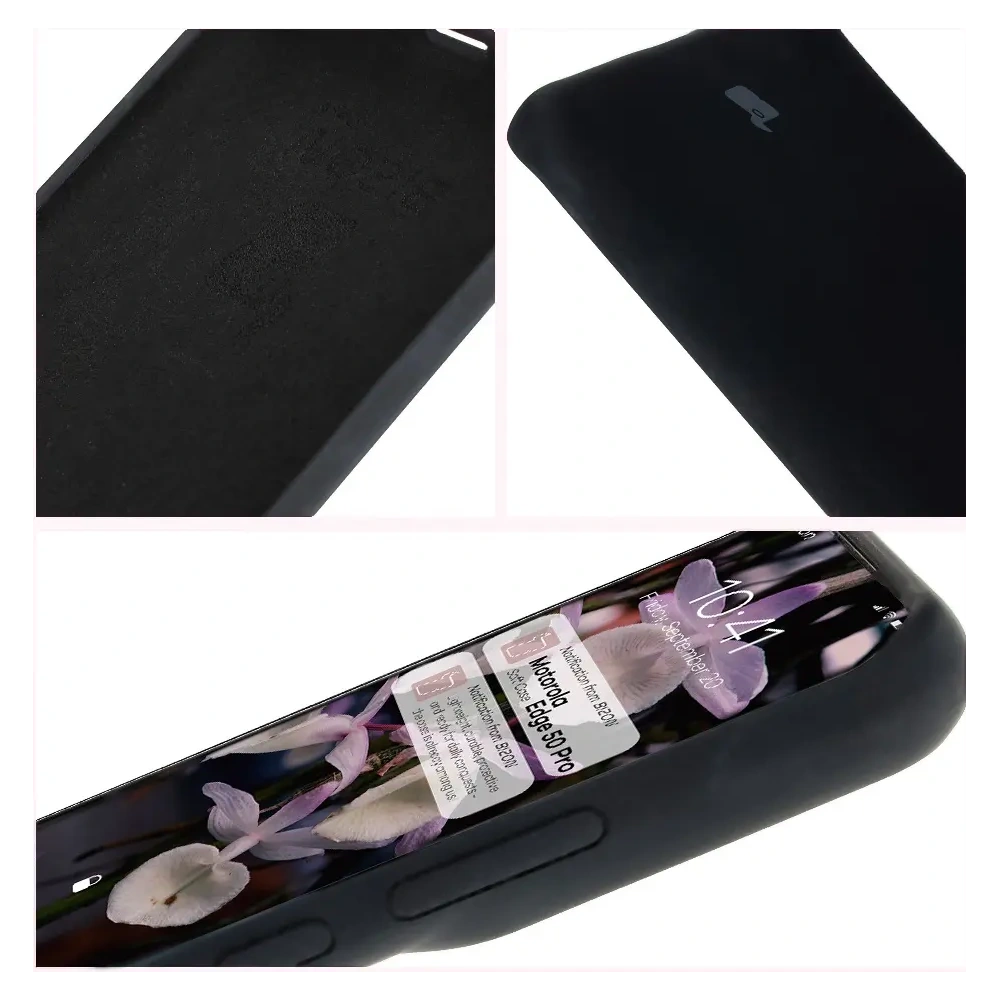 Hurtownia GSM - Silikonowe etui Bizon Soft Case do Motorola Edge 50 Pro czarne - BIZ6198 - {ean13} - Hurt