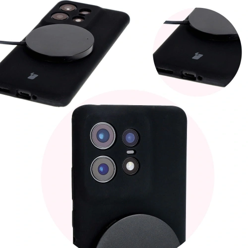 Silikonowe etui Bizon Soft Case do Motorola Edge 50 Pro czarne